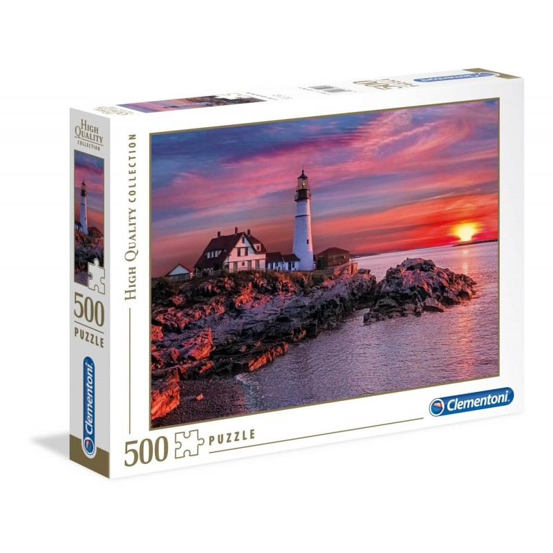 Puzzle Clementoni Portland Lighthouse 500 Pieces kubekings.fr