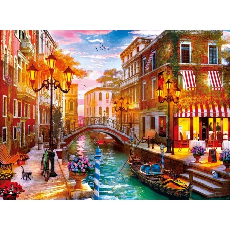 Sonnenuntergang Puzzle Clementoni in Venedig von 500 teile - Clementoni