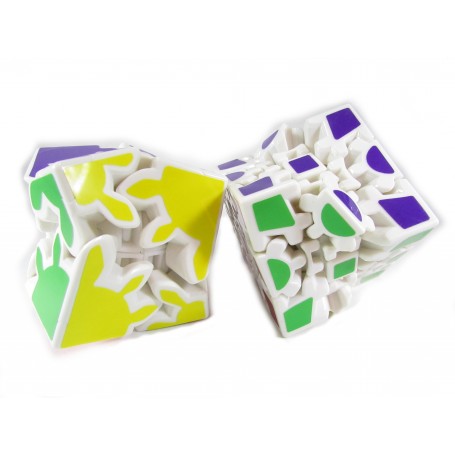Gear Cube 2x2 + 3x3 Pack (White Base) - Kubekings