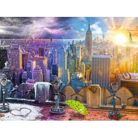 Puzzle Ravensburger 1500-teilige n-New Yorker Stationen Ravensburger - 1