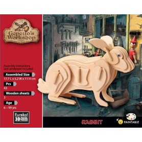 Gepettos Kaninchen Modell 43 teile - Eureka! 3D Puzzle
