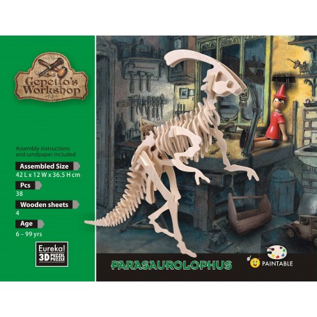 Gepetto's Parasaurolophus Modell 38 teile - Eureka! 3D Puzzle