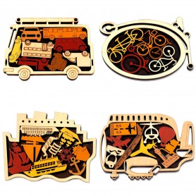Pack 4 Transportarrangements - Eureka! 3D Puzzle