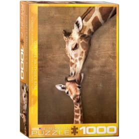 Puzzle Eurographics Kuss Mama Giraffe 1000 Teile Eurographics - 1