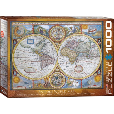 Puzzle Eurographics 1000 teile alte Weltkarte - Eurographics
