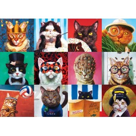 Puzzle Eurographics Funny Cats Lucia Heffernan 1000 Teile Eurographics - 1