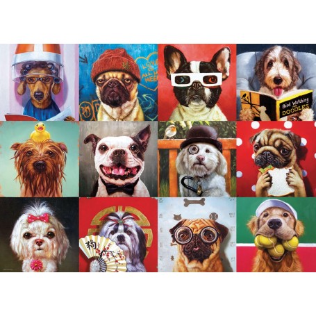 Puzzle Eurographics Funny Dogs von Lucia Heffernan aus 1000 teile - Eurographics