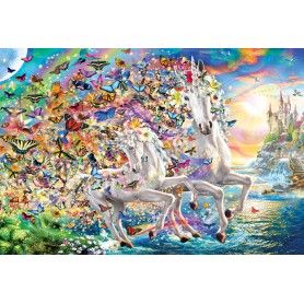 Puzzle Eurographics 2000 Fantasie-Einhorn-Teile Eurographics - 1