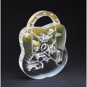 Geheimes Vorhängeschloss aus Plexiglas Constantin - 1