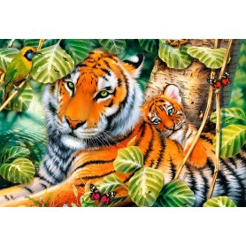 Puzzle Trefl Zwei Tiger von 1500 Teile Puzzles Trefl - 1