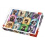 Puzzle Trefl Lustige Hundeporträts, 1000 Teile Puzzles Trefl - 2