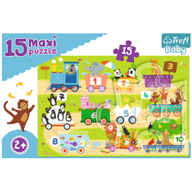 Puzzle Trefl Zahlen Zug, 15 Teile Puzzles Trefl - 1