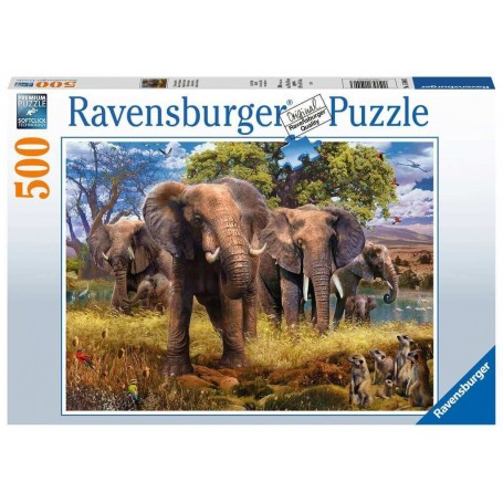 Puzzle Ravensburger Elefantenfamilie 500 Teile Ravensburger - 1