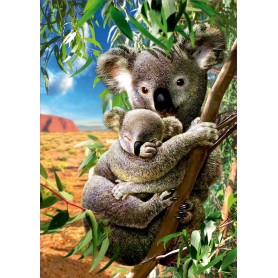Puzzle Educa Koala mit ihrem Welpen 500 Teile Puzzles Educa - 1