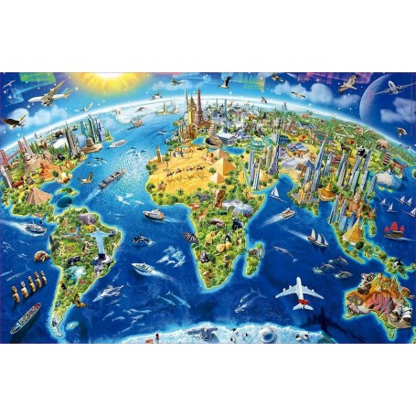 Puzzle Educa Symbole der Welt (Miniaturteilee) 1000 Teile Puzzles Educa - 1