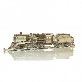 Lokomotive mit Wagen plus Schienen - Wooden City Wooden City - 1