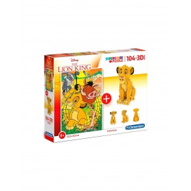 Puzzle Clementoni Rey Leon plus 3D-Modell 104 Teile Clementoni - 1