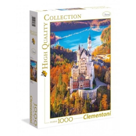 Puzzle 1000 Teile – Neuschwanstein Castle – 67x48 Cm, Farbenfroh & Detailliert