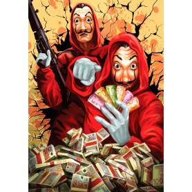 Art Puzzle La Casa de Papel: Perfekter Plan von 1000 Teile Art Puzzle - 1