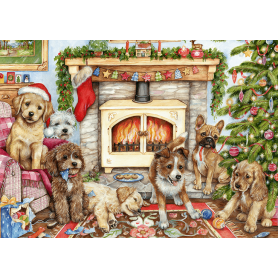 Puzzle Falcon Weihnachtswelpen von 500 Teile Falcon - 1