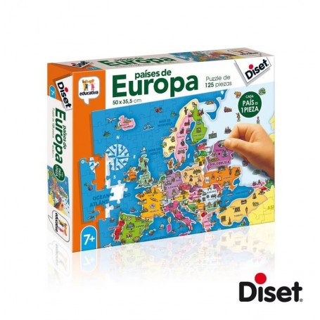 Puzzle Diset Europäische Länder 125 Teile Diset - 1