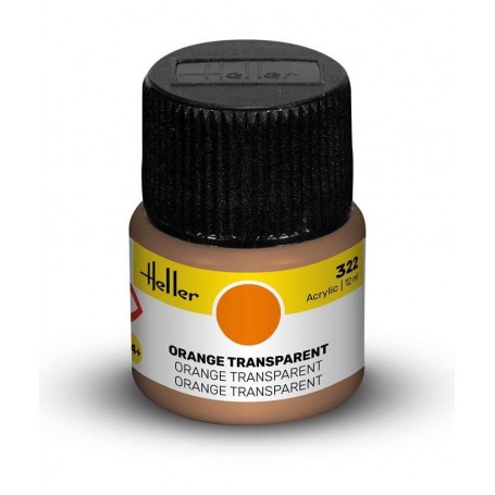 Acrylfarbe 322 Transparent Orange Heller - 1