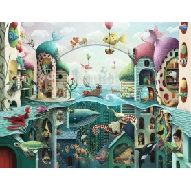 Puzzle Ravensburger Wenn Fische laufen könnten 2000 Teile Ravensburger - 1