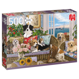Puzzle Jumbo Pelzige Freunde von 500 Teile Jumbo - 1
