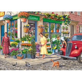 Puzzle Falcon Der Blumenladen von 1000 Teile Jumbo - 1