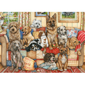 Puzzle Falcon Hunde auf dem Sofa 1000 Teile Falcon - 1