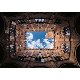 Puzzle Ravensburger Cortile del Podestà Palast, Siena ab 1000 P Ravensburger - 1