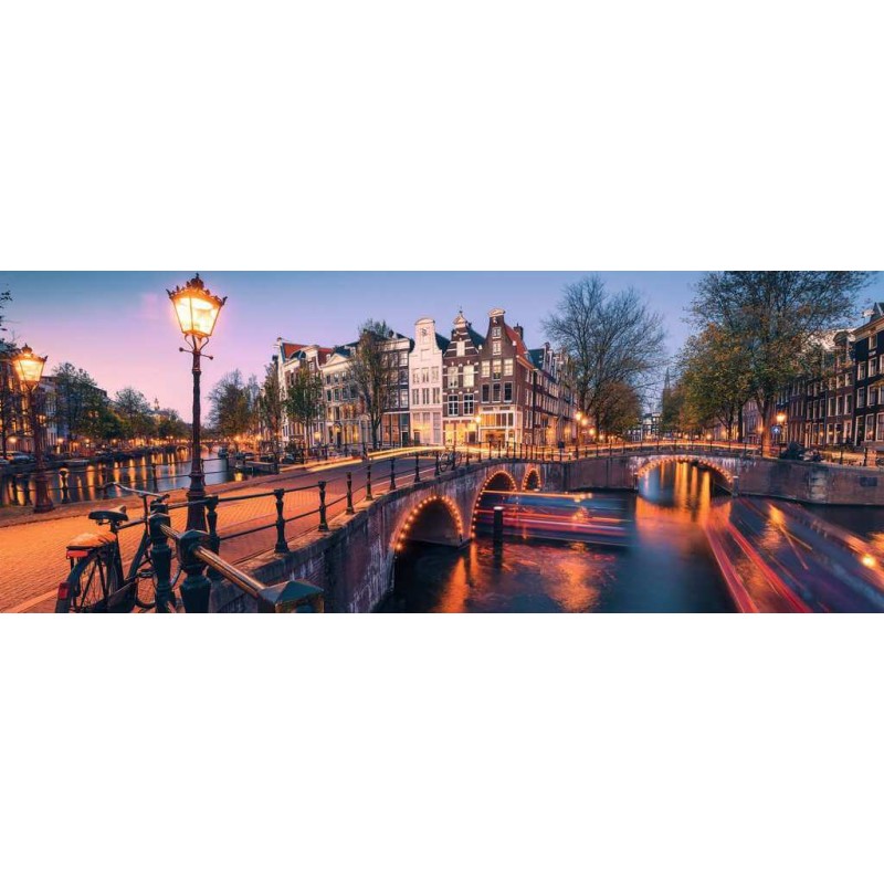 King Puzzle 1000 Teile „Sunrise Over Amsterdam“ – 68 X 49 Cm, Niederländisches Motiv Für Puzzle-Fans