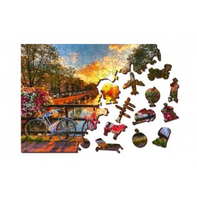 Puzzle Wooden City Amsterdam Fahrräder Wooden City - 1