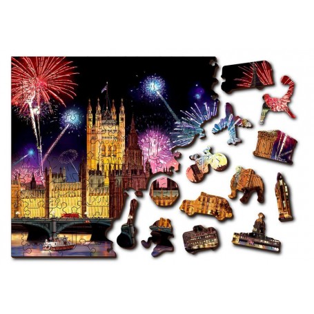 Puzzle Wooden City London bei Nacht Wooden City - 1