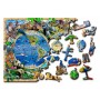 Puzzle Wooden City Karte der Tiere des Königreichs Wooden City - 1