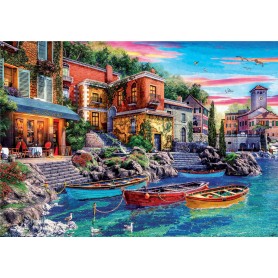 Puzzle Educa Sonnenuntergang in Como von 3000 Teilen Puzzles Educa - 1