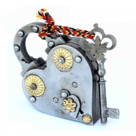 Eisenherzförmiges Puzzle-Schloss Logica Giochi - 1