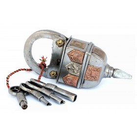 Geheimes Vorhängeschloss mit 4 Schlüsseln Logica Giochi - 1