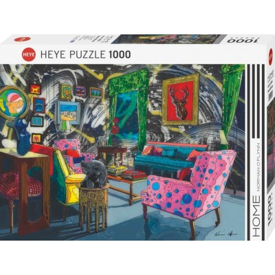 Puzzle Heye Zimmer mit Hirschen 1000 Teile Heye - 1