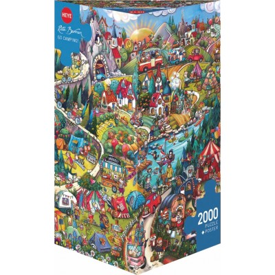 Puzzle Heye Go camping! von 2000 Teile Heye - 1
