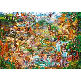 Puzzle Heye Exotische Safari 2000 Teile Heye - 1