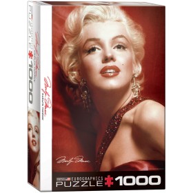 Puzzle Eurographics Marilyn Monroe Retrato Rojo de 1000 Piezas Eurographics - 1
