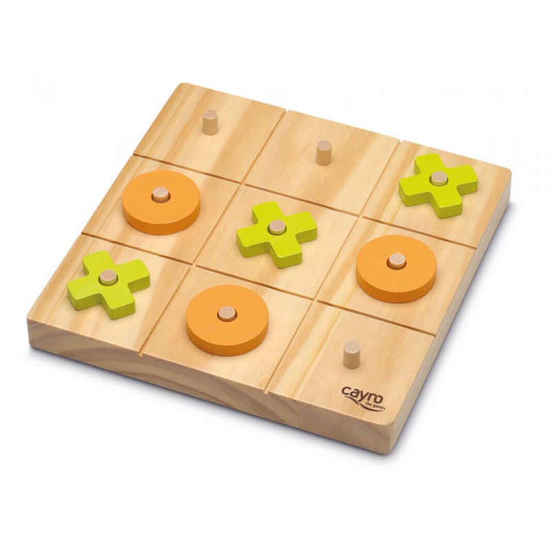 Tic Tac Toe Spiel Holz Drei Gewinnt handgemacht 4101 Seeschach