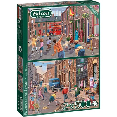 Puzzle Falcon Spielen auf der Straße von 2 x 500 Teilen Falcon - 1