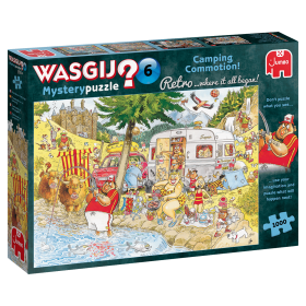 Puzzle Jumbo Wasgij Mystery 6 Aufruhr auf dem Campingplatz 1000 Teile Jumbo - 1