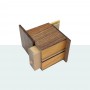 Yosegi Japanese Box 2 Sun 4 Stufen mit Schublade Oka Craft - 6