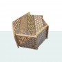 Yosegi Hexagon 6-stufige japanische Box Oka Craft - 2