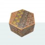 Yosegi Hexagon 6-stufige japanische Box Oka Craft - 1