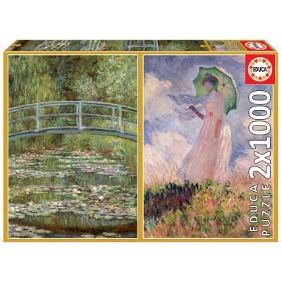 Puzzle Educa Monet-Sammlung von 2 x 1000 Teilen Puzzles Educa - 1
