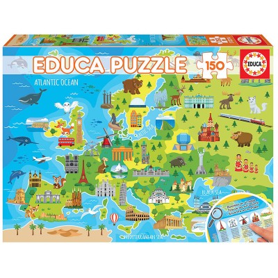 Puzzle Educa Karte von Europa 150 Teile Puzzles Educa - 1